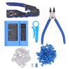 RJ45 Crimp Tool Kit 8P8C Modular Connectors Wire Stripper Pliers