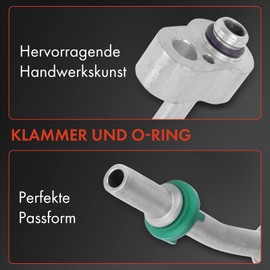 Frankberg Air Conditioning Hose Pressure Pipe Compatible with Cordoba 6L2 1.2L-2.0L 2002-2009 Ibiza III 6L1 1.2L-2.0L 2002-2009 Replace# 3C0820741AJ