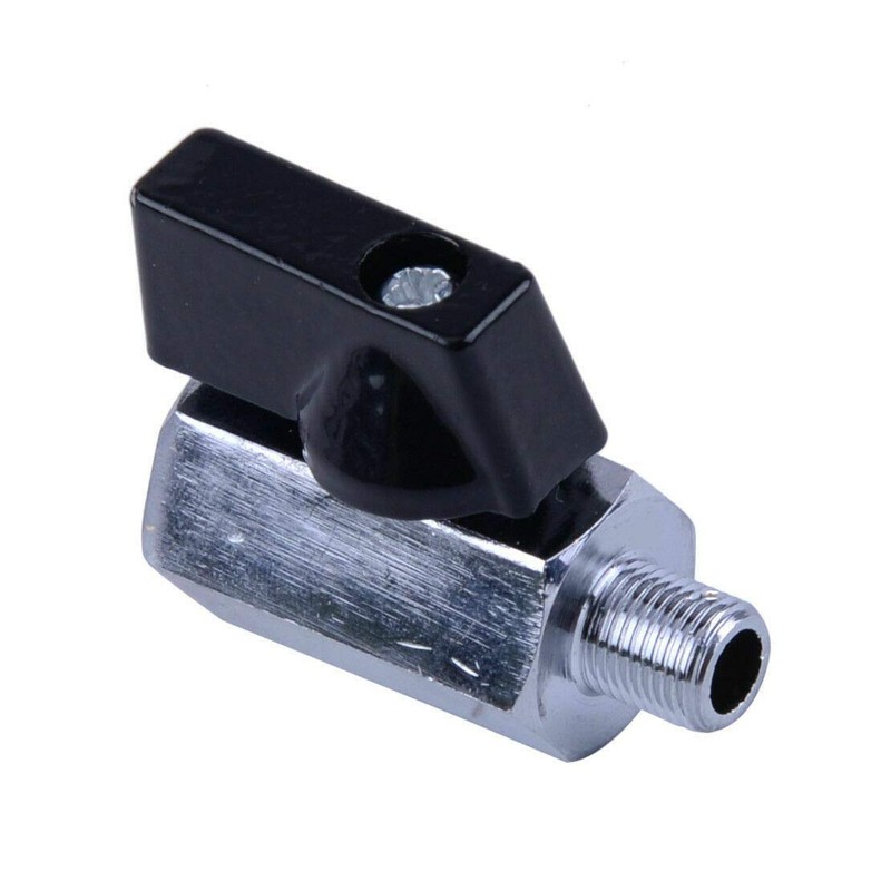 2 x 3/8 inch NPT shut-off valve, mini brass internal