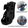 Black Adjustable Holder Torch Mount, Torch Holster, Rotating Torch Holder