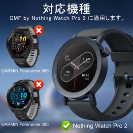 [Set of 2] For CMF by Nothing Watch Pro 2 Case, CMF Watch Pro 3, Smart Watch, Slim Case, Protective Cover, PC Material, Sides, Shockproof, Shock Absorption, No Covering LCD Parts, Easy to Install