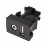 Aux Extension Mount Dash,Car Boat Dash Flush Mount USB Port