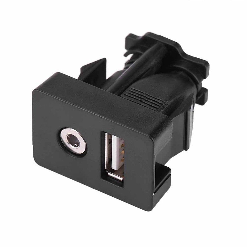 Aux Extension Mount Dash,Car Boat Dash Flush Mount USB Port