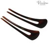 Parcelona French Long Duo Tortoise Shell Marrón Grande 12,1 cm