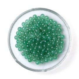Sahoottie Green Aventurine Gemstone Beads Bracelet Make Your Own Set Green Crystal Beads for Bracelets Natural Stone Beads for Threading for Making Jewellery Bracelets 6 mm Pack of 100