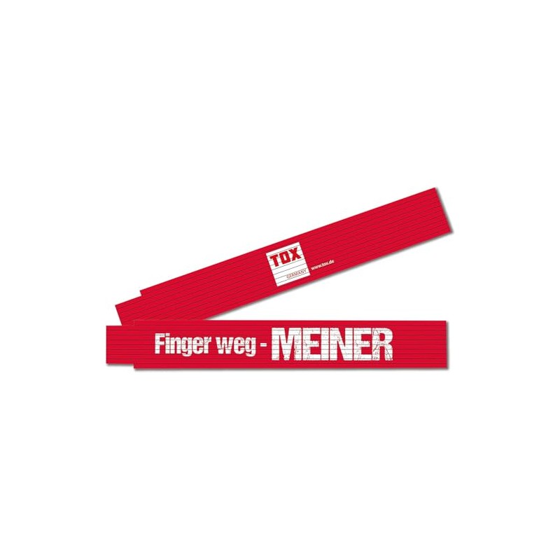 TOX Folding Ruler M 2 m in Red – Meter