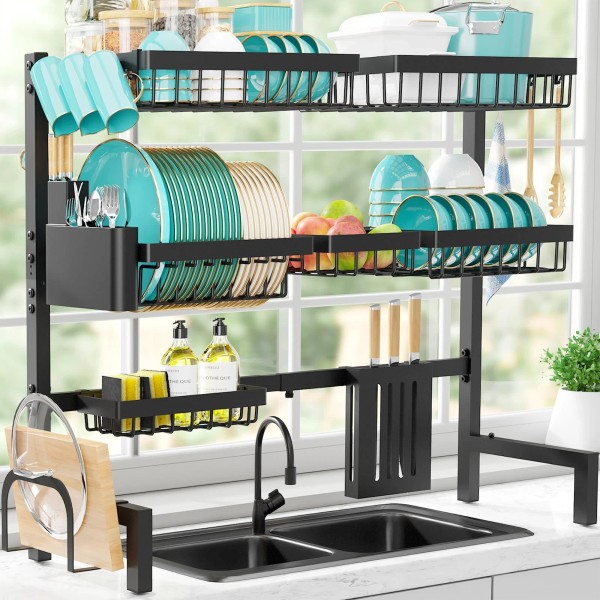 Sakugi Dish Drying Rack Over The Sink - XX-Large Capacity