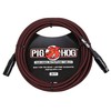 Pig Hog PHM20BRD Black/Red Woven High Performance XLR Microphone Cable,