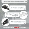 SaphRec Upgraded Trailer Lock, Fits 2 Inch Coupler Heavy Duty