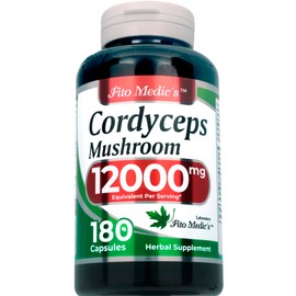 FITO MEDIC'S Lab | Cordyceps Mushroom | 180 Capsules | Cordyceps Mushroom Extract |Ultra high Absorption