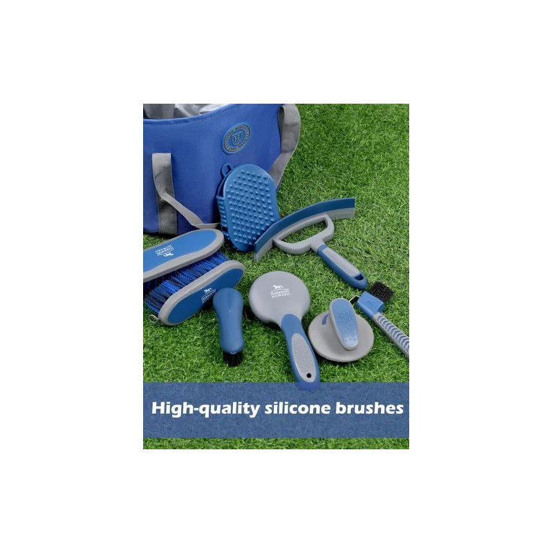 Kit De Aseo Para Caballos 9 Piezas Con Bolsa Organizadora