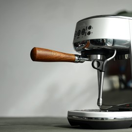 54mm Bottomless Portafilter, 2-in-1 Bottomless Portafilter for Breville 8 Series Barista Express Pro Plus Touch Bambino Plus, w/Double Spout Adapter