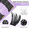 B&Qaugen Individual Eyelashes, 192 Pieces, 16MIX, B&Q DIY Lash Clusters,
