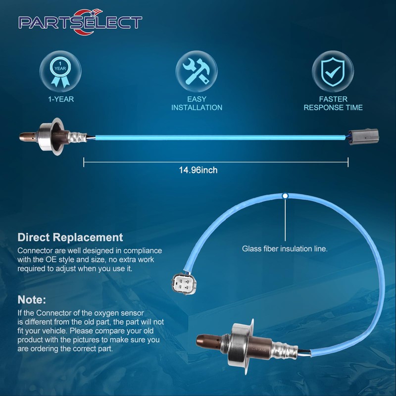 Partselect Oxygen O2 Sensor Upstream Replacement for Nissan 2010-2012 Sentra