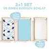 2 x fitted sheets made of 100% cotton with elastic