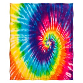 Levens Levens Rainbow Blanket Gifts for Women Girls Mom, Red Blue Yellow Spiral Tie Dye Design Decoration for Home Bedroom Living Room Lounge Car, Soft Fluffy Lightweight Throw Blankets Colorful 50"x60"