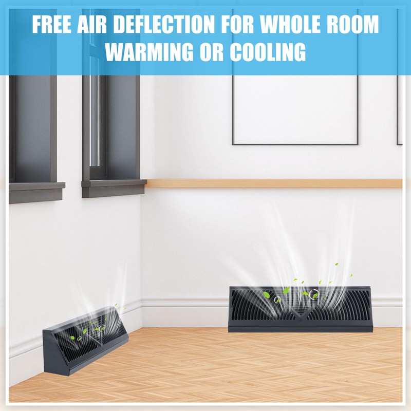 Yaocom 10 Pack Baseboard Register Vent 15 Inch Duct Opening