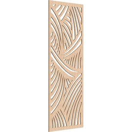 Ekena Millwork WALW34X85X0250CHERO Chester Decorative Fretwork Wood Wall Panels, 33 3/8"W x 84 3/8"H, Red Oak