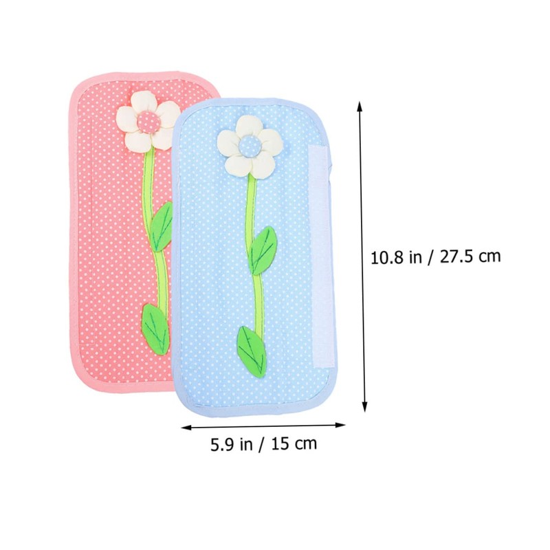 LALAFINA 4Pcs Decorative Kitchen Refrigerator Door Handle Covers Soft Cloth