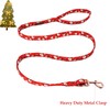 Lionheart glory Christmas Dog Leash, Santa Print Durable Dog leashes