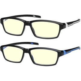 Anti Glare Computer Reading Glasses Blue Light Blocking Reduce Eyestrain for Computer and Screens Sport for Men and Women +2.75