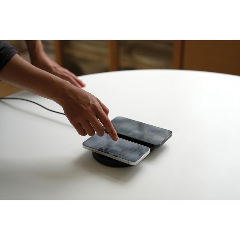 Oddict OPU-WPDO01BK01 Platform Duo 15-Watt Super-Fast Wireless Charging Pad