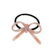 Araban Black Light Pink Bow Hair Scrunchie