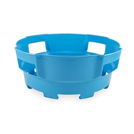 Camco 20167 RV Water Hose and Electrical Cord Basket, Blue - Provides Organization and Storage for Your RV Water Hoses and Electrical Cords - Holds Up to 75-feet of Hose