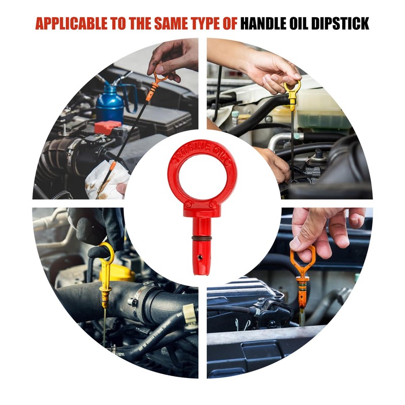 3mirrors Aluminum Oil Dipstick Pull Handle Engine Oil Level Dipstick