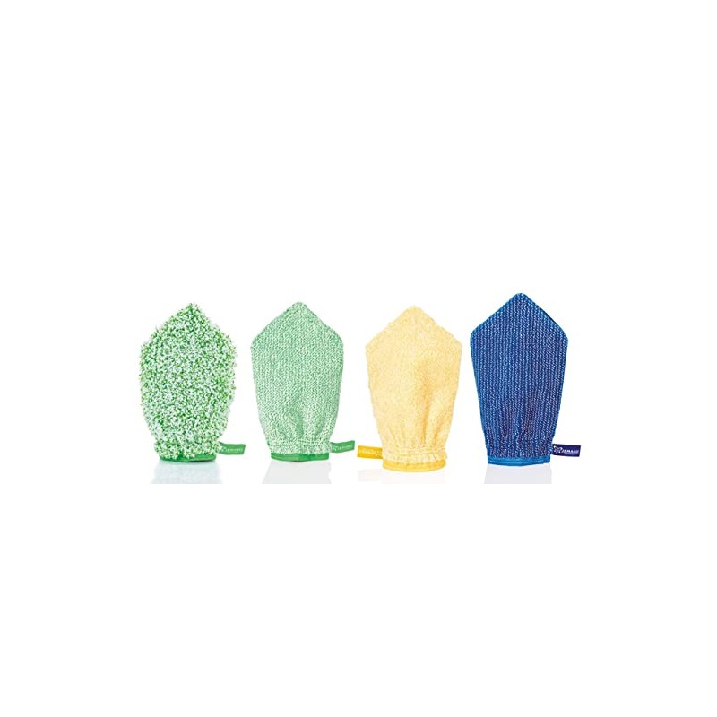 Jemako Cleaning Glove Green Blue Yellow Short Pile Long Pile