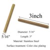 Pro Bamboo Kitchen 8pcs Color Zinc Full Thread Screw 5/16x3