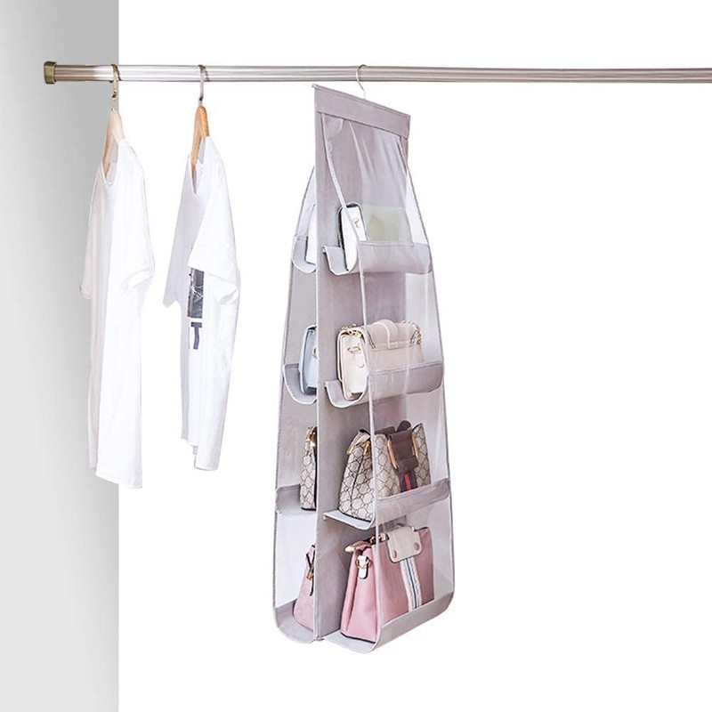 Handbag Hanging Organizer, 2 Pack Hanging Purse Organizer,Thickened Oxford Cloth+PVC