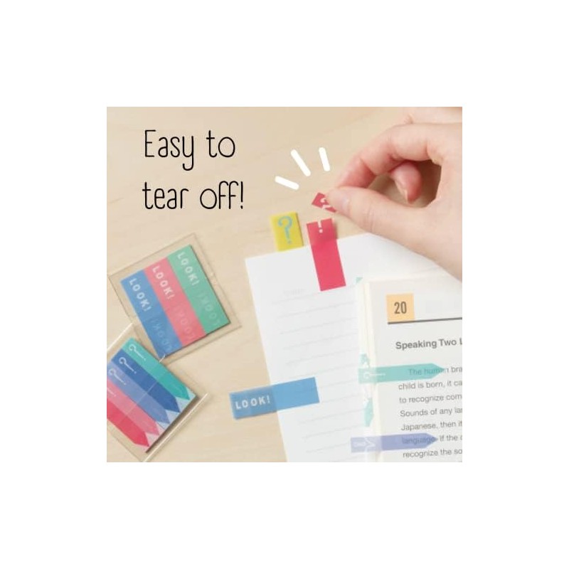 Set of 2 Slim Sticky Notes [Perforated Film, Piri-it Pilit]