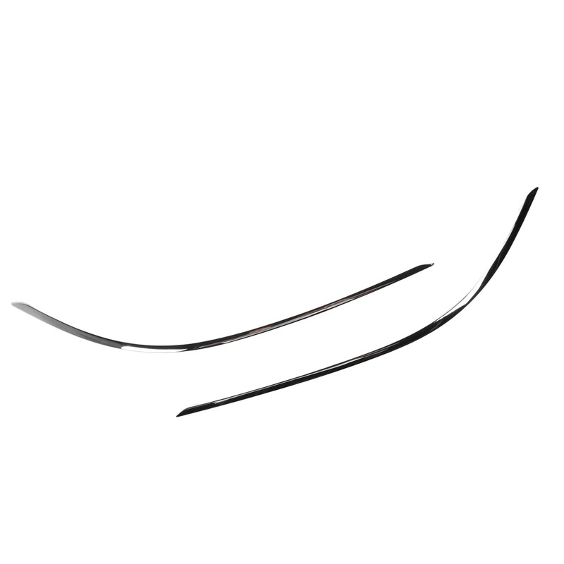 2pcs Front Bumper Lower Chrome Molding Trim Replacement For Benz