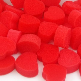 Sponge Hearts Red Heart Shape Sponge Appearing Magic Accessory Nearview Magic Tool Magic Tricks Tool (10 Pieces)