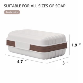 Travel Soap Container, Portable Travel Soap Case, Soap Dish with Lid for Camping, Outdoor, Bathroom, Hiking Traveling (3pcs 3 Color)