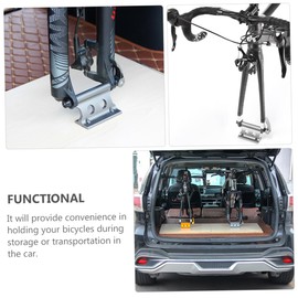 Totority 2Pcs Fork Mount Quick Release Front Wheel Fork Fixing Holder for Storage Durable Design for Bicycles Cars Suvs and Shops for Personal