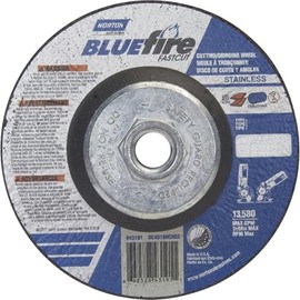 Norton Bluefire Type 27 Cutting/Grinding Wheel — 4 1/2in. x 1/8in. x 5/8in.-11