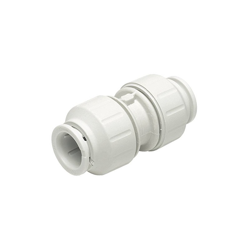 JG Speedfit PEM0410W Straight Connector, White, 10 mm, Set of
