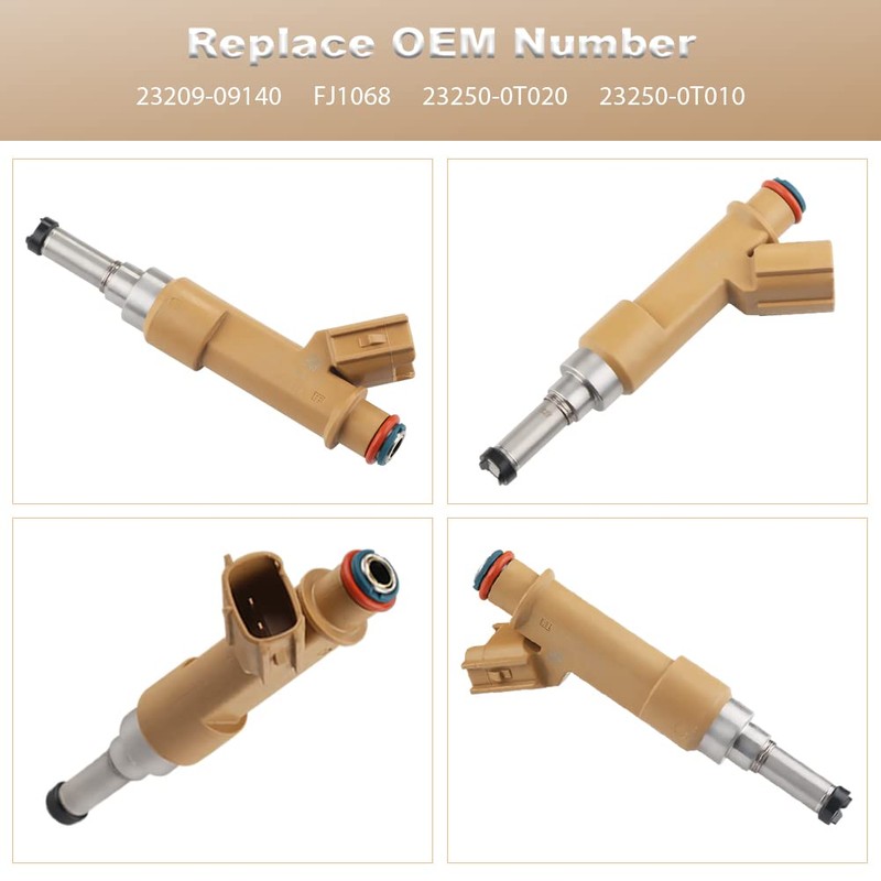 JDMON Fuel Injectors Compatible with Toyota Corolla 2009 2010 2011