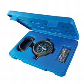 Silverline Tools 791008 Vacuum and Fuel Pump Pressure Gauge, 0-10 psig / 0-25 Hg, Black