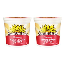 Sunbutter Creamy Sunflower Spread Peanut Free Non Allergen Two Five Pound Containers