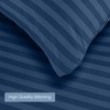 Utopia Bedding Utopia Bedding Double Striped Navy Print Duvet Cover