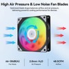ELUTENG 4 Pack 120mm ARGB Fan 4 Pin PWM Max
