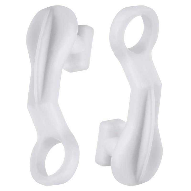 Curtain Glider Hooks White Plastic Curtain Hook, Pack of 50