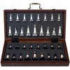 Deluxe Chess Set 16.5'' Wooden Large Folding Chess Board Game