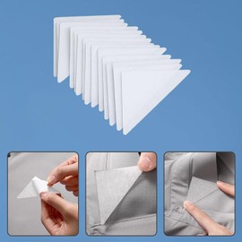 NAUZE 20Pcs Collar Anti-Warping Edge Shaper Polo Shirt Collar Stays PVC Collar Support Rack Sticker for Men and Women's Any Shirt with Collar