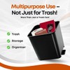 Car Trash Can Leakproof Garbage Bin for Cars w/Stability Wings