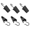 Coideal Small Curtain Clips for Hanging - 60 Pack Black