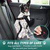 COOYOO Dog Seat Belt,3 Piece Set Retractable Dog Car Harness